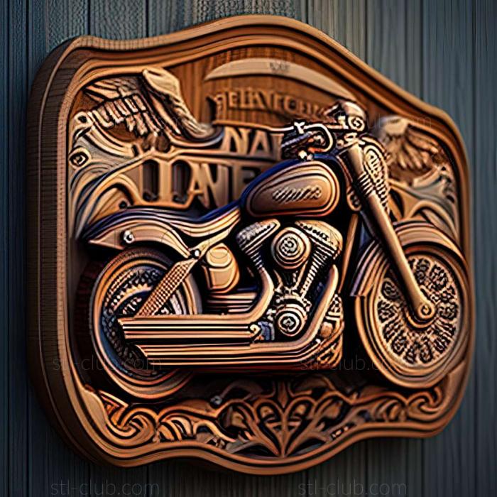 3D модель Harley Davidson 1200 Custom (STL)